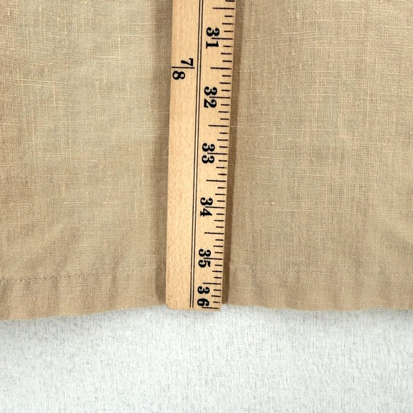 IT IS WELL LA Linen Duster Cardigan Women Small Tan Open Casual Jacket Lagenlook - Picture 14 of 15